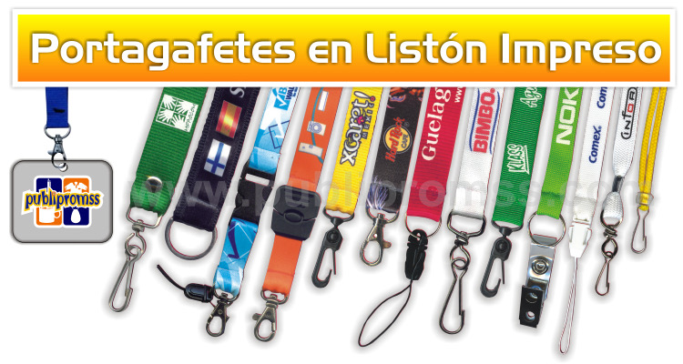 Listones y portagafetes | Publipromss