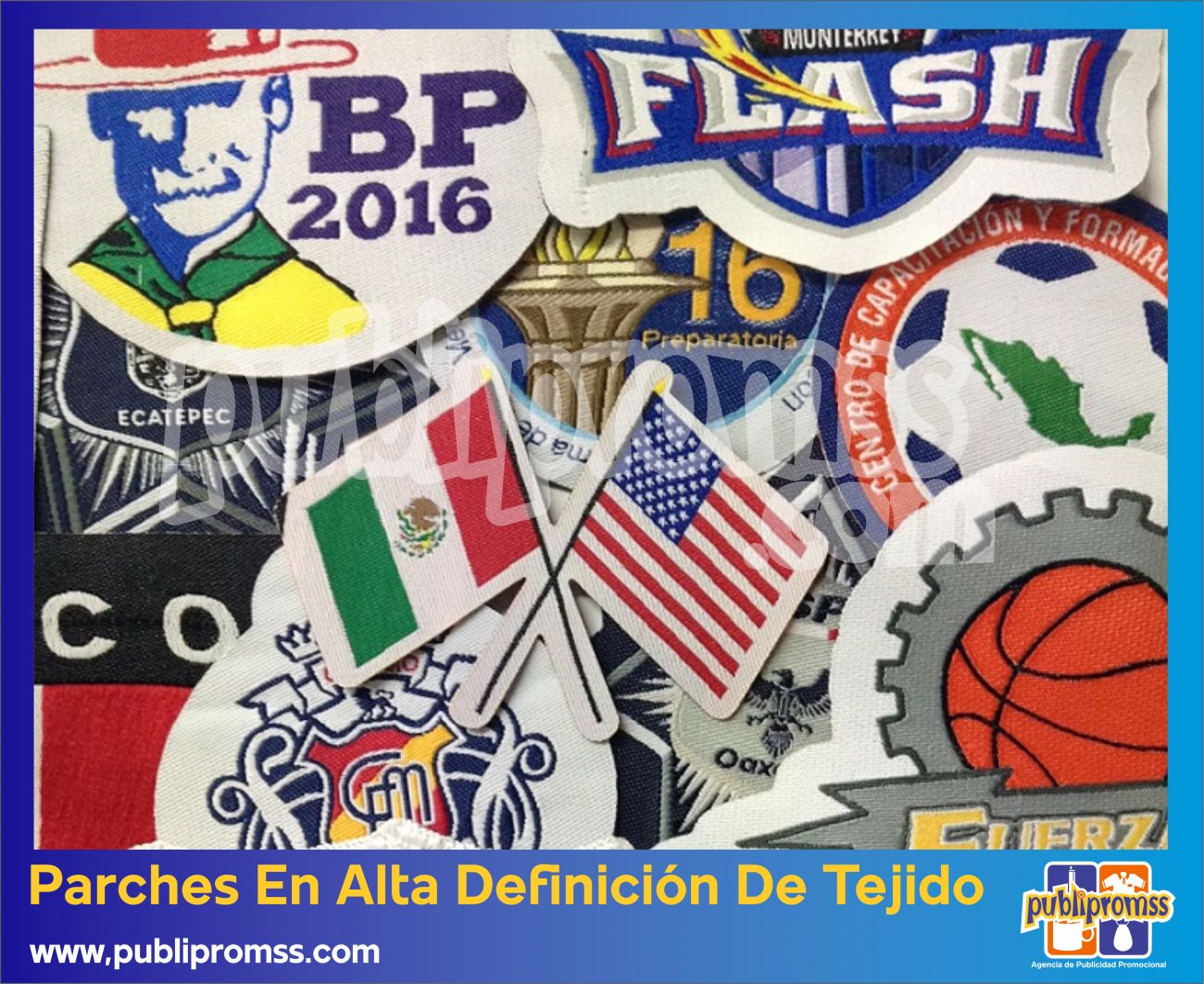 PARCHES TEJIDOS EN ALTA DEFINICION PUBLIPROMSS