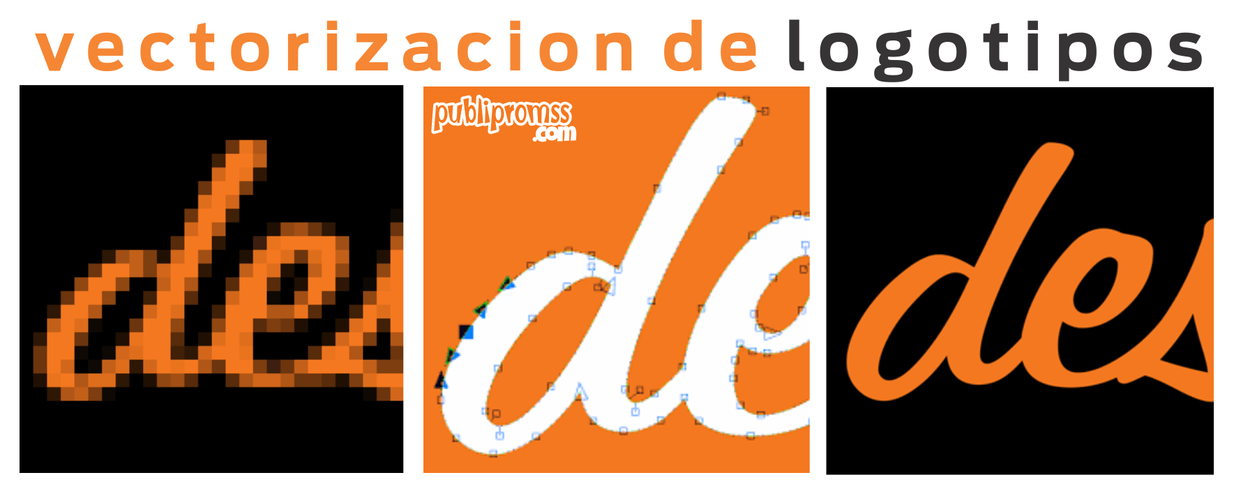vectorizacion de logotipos publipromss