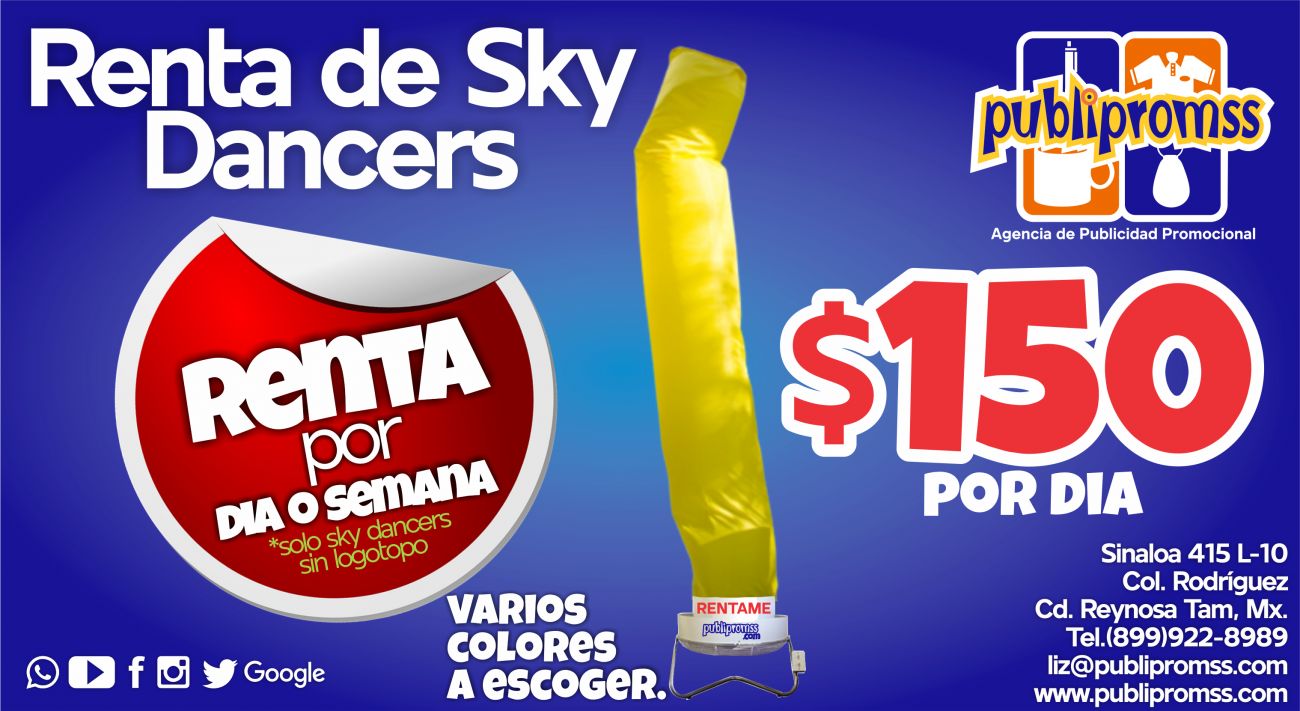PROMOCION renta de sky dancers