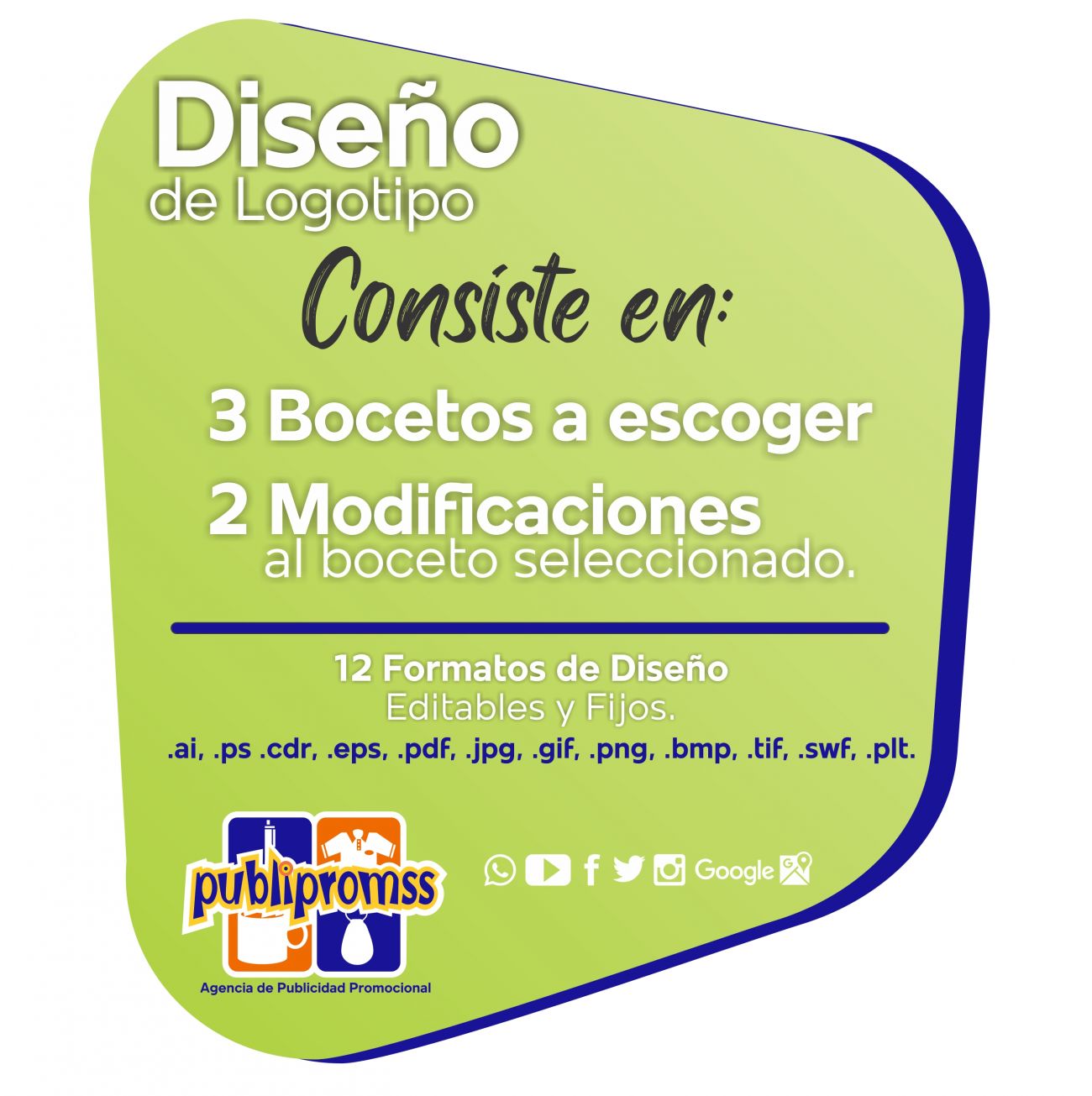 diseño de logotipo publipromss