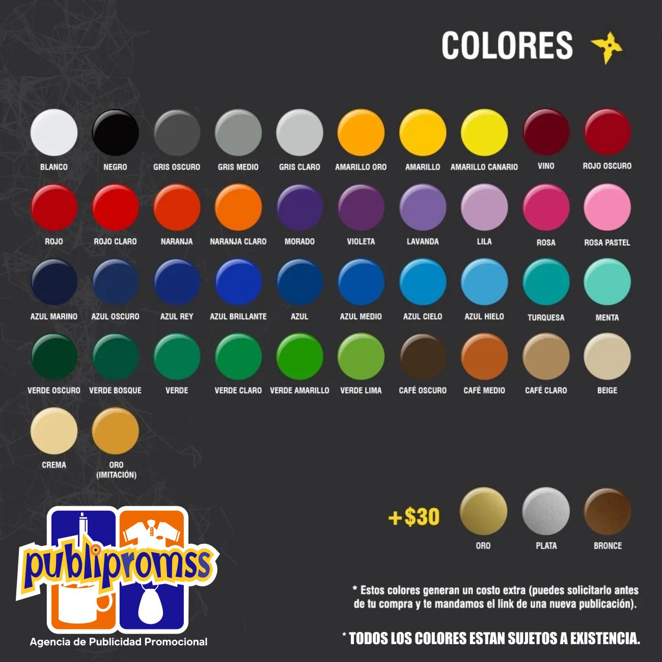 COLORES DE VINIL DE CORTE PUBLIPROMSS