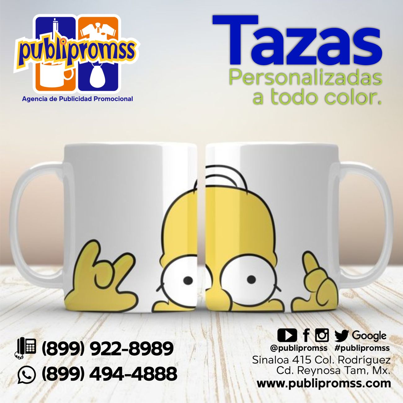 TAZAS PERSONALIZADAS PUBLIPROMSS PROMOCION OCT