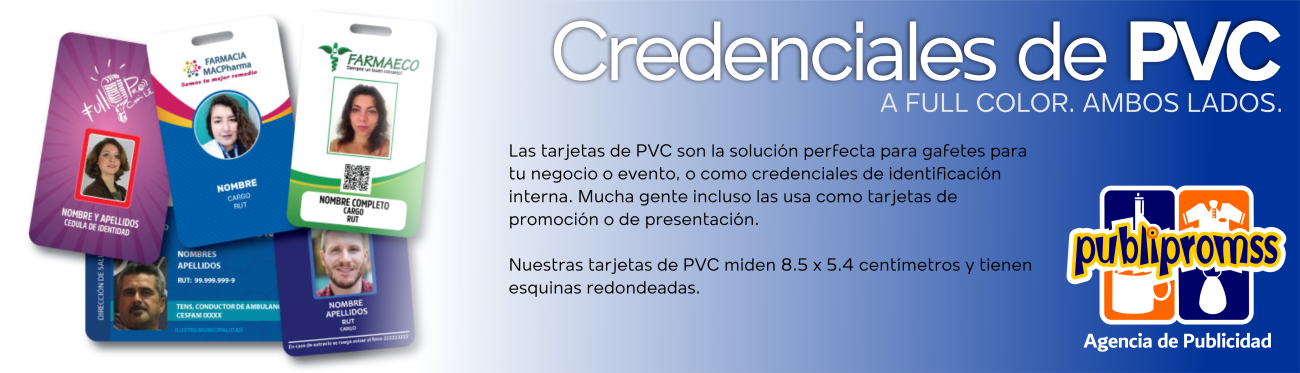 CREDENCIALES Y TARJETAS DE PVC EN REYNOSA PUBLIPROMSS