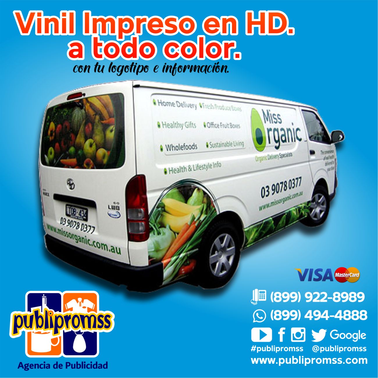 IMPRESION DE VINIL PARA VEHICULOS PUBLIPROMSS