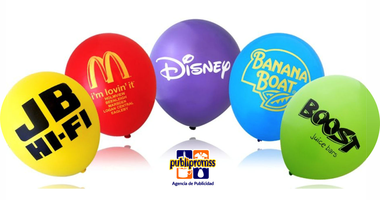 GLOBOS IMPRESOS CON LOGOTIPO PUBLIPROMSS